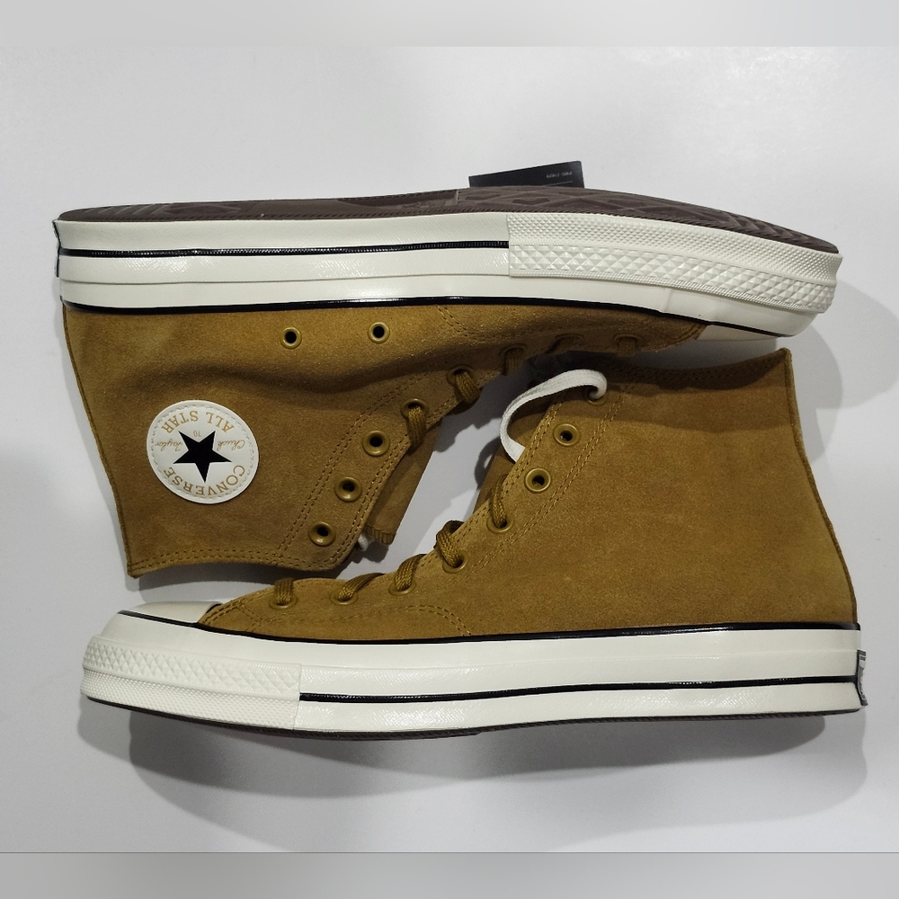 Converse Chuck 70 High Top Suede Hidden Trail/Egret-Black Size 11.5 A05598C NWT - Picture 5 of 8